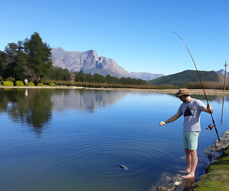 Glamping 22 Go trout fishing at La Ferme